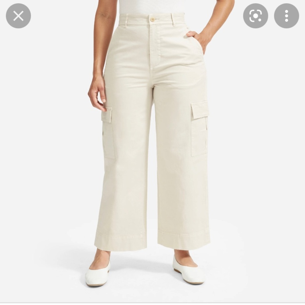 NWOT Everlane Wide Leg Crop Cargo Pant 10